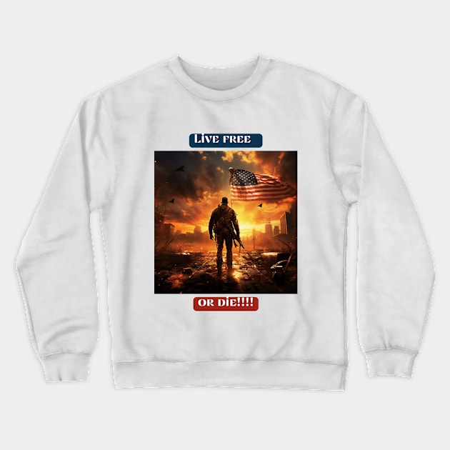 Live free or die! Crewneck Sweatshirt by St01k@